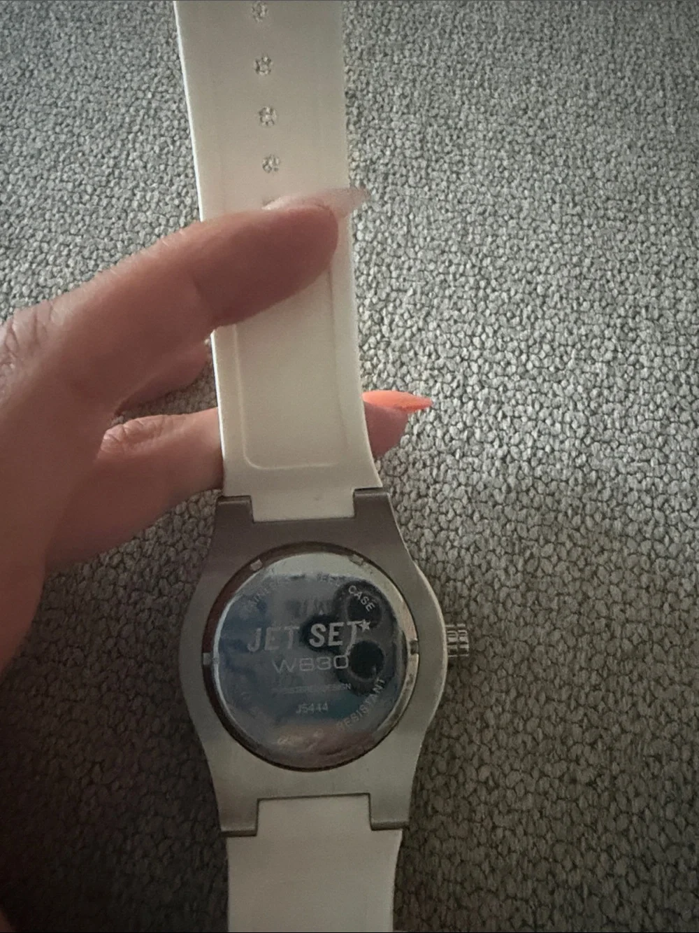 Jet Set White and Black Men's Sport Watch
